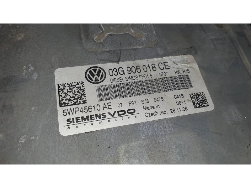 Recambio de centralita motor uce para volkswagen passat berlina (3c2) advance referencia OEM IAM 03G906018CE  