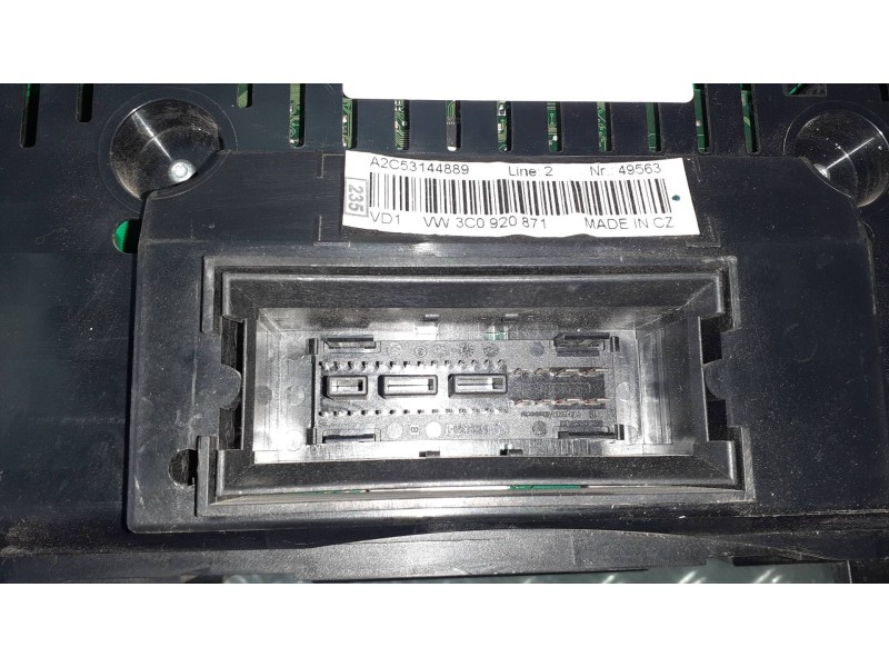 Recambio de cuadro instrumentos para volkswagen passat berlina (3c2) advance referencia OEM IAM A2C53144889  