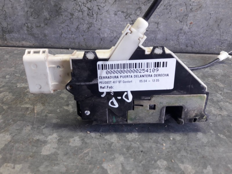 Recambio de cerradura puerta delantera derecha para peugeot 407 st confort referencia OEM IAM   