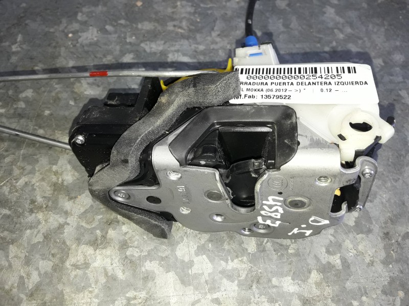 Recambio de cerradura puerta delantera izquierda para opel mokka referencia OEM IAM 13579522  