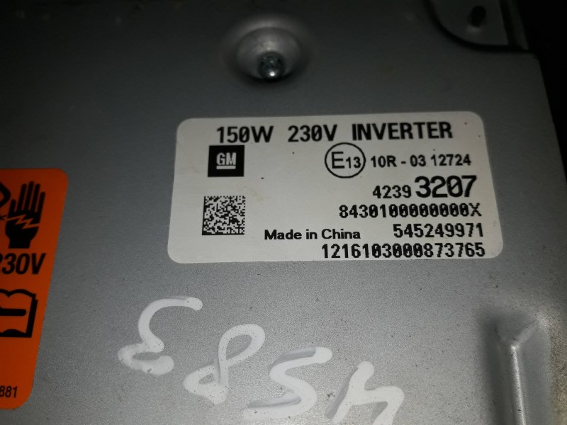 Recambio de inverter / converter para opel mokka referencia OEM IAM 42393207 150W 230V