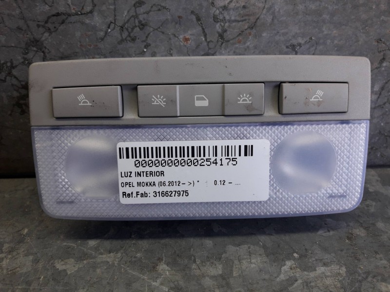 Recambio de luz interior para opel mokka referencia OEM IAM 316627975 167352 95939838