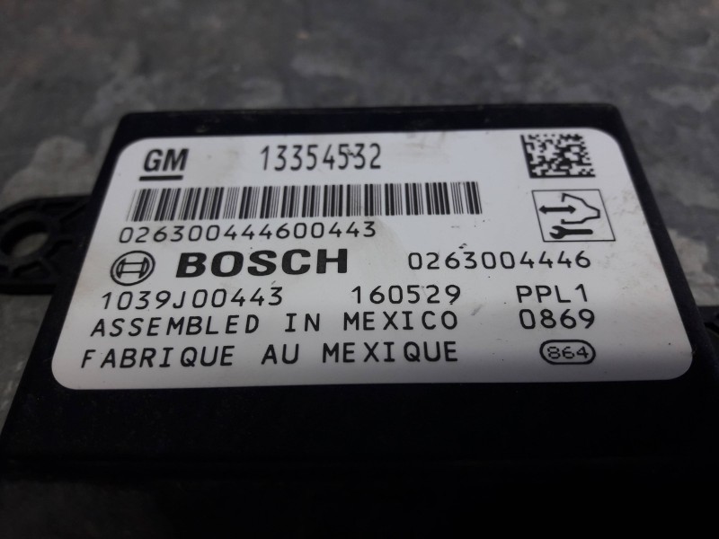 Recambio de modulo electronico para opel mokka referencia OEM IAM 13354532 0263004446 BOSCH