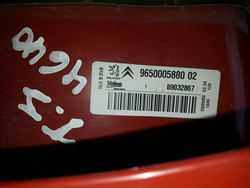 Recambio de piloto trasero izquierdo para citroen xsara picasso referencia OEM IAM 965000588002 89032867 
