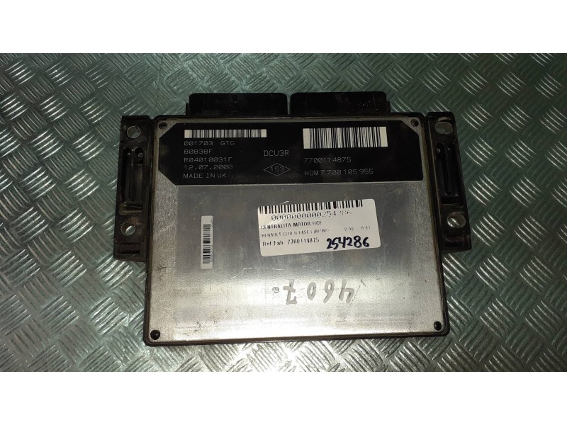 Recambio de centralita motor uce para renault clio ii fase i (b/cbo) referencia OEM IAM 7700114875  