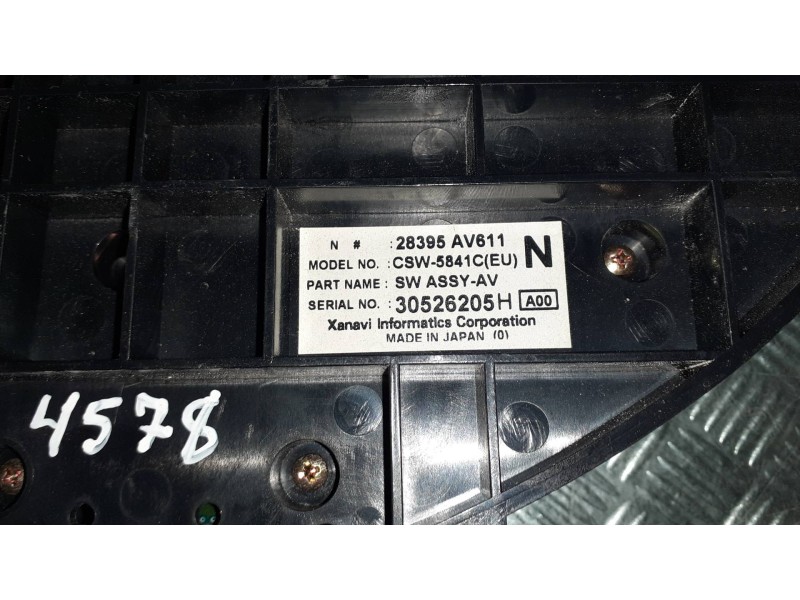 Recambio de mando climatizador para nissan primera berlina (p12) referencia OEM IAM 28395AV611  