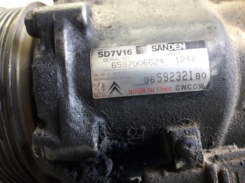 Recambio de compresor aire acondicionado para citroen xsara picasso referencia OEM IAM 9659232180 659700624 1242