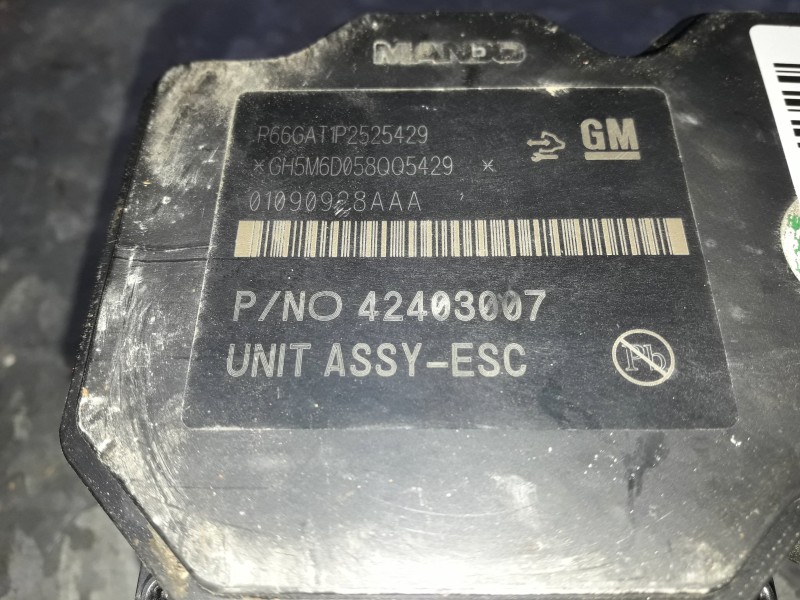Recambio de abs para opel mokka referencia OEM IAM 0190928AAA 42403007 63661250755