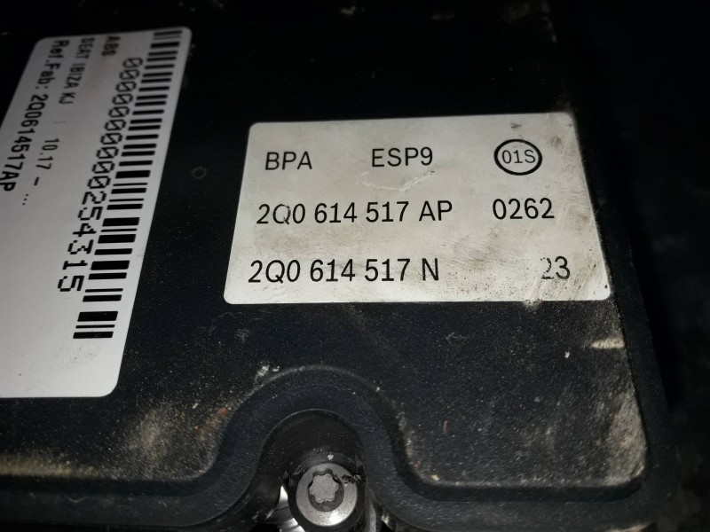 Recambio de abs para seat ibiza kj referencia OEM IAM 2Q0614517AP 2Q0614517N 