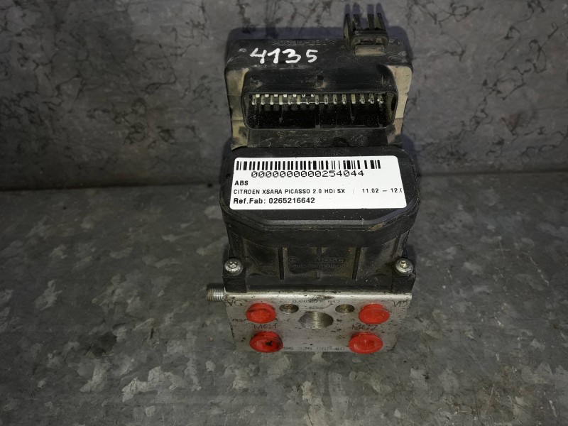 Recambio de abs para citroen xsara picasso 2.0 hdi sx referencia OEM IAM 0265216642 9633666580 BOSCH