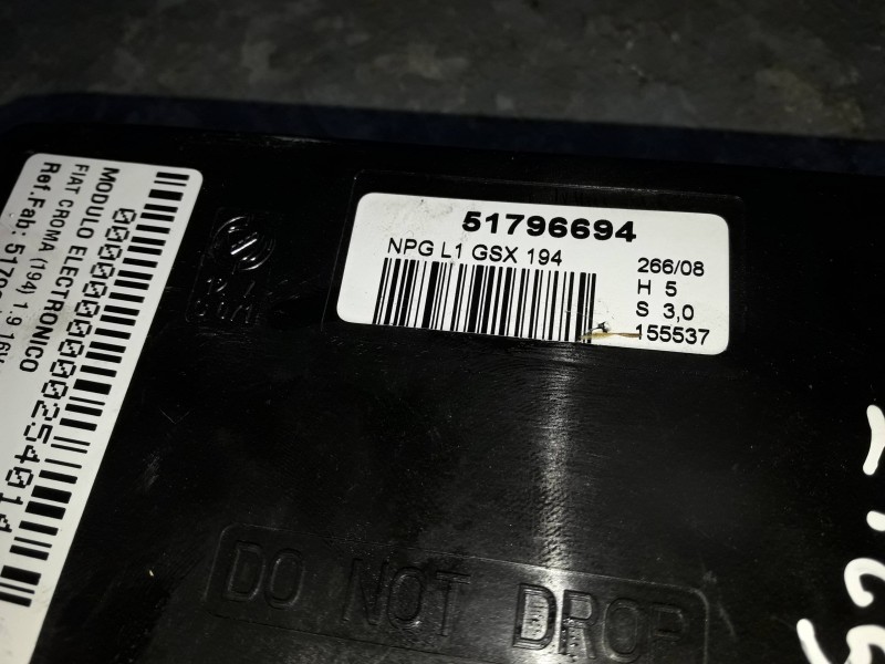 Recambio de modulo electronico para fiat croma (194) 1.9 16v multijet dynamic (12.2007) referencia OEM IAM 51796694  