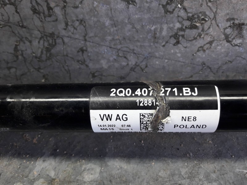 Recambio de transmision delantera izquierda para seat ibiza kj referencia OEM IAM 2Q0407271BJ  