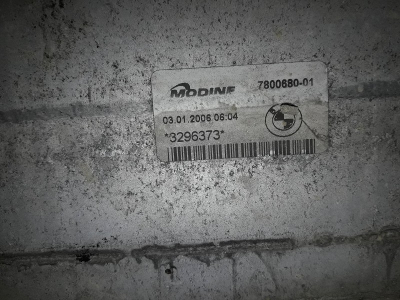 Recambio de intercooler para bmw serie 3 berlina (e90) referencia OEM IAM 780068001 3296373 