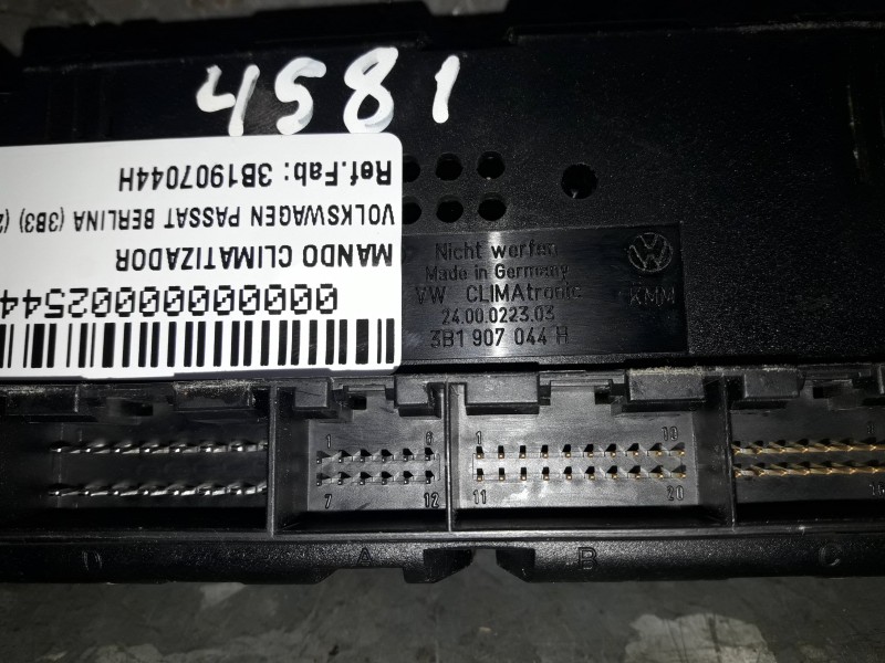 Recambio de mando climatizador para volkswagen passat berlina (3b3) referencia OEM IAM 3B1907044H  