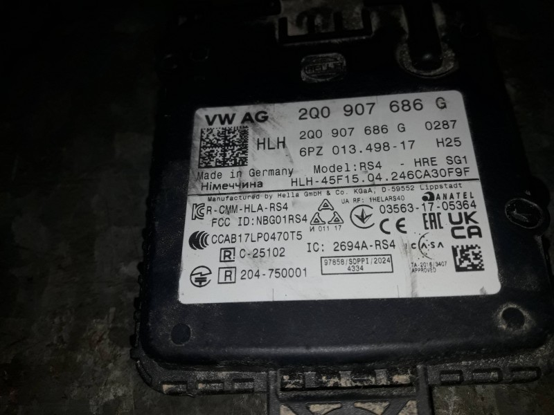 Recambio de modulo electronico para cupra leon (kl1) referencia OEM IAM 2Q0907686G 6PZ01349817 