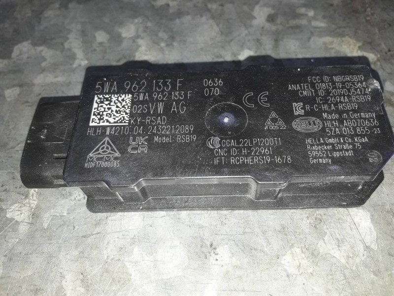 Recambio de modulo electronico para cupra leon (kl1) referencia OEM IAM 5WA962133F 5ZA01385523 