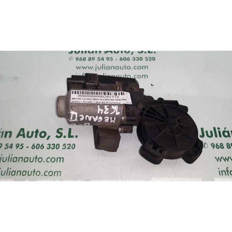 Recambio de motor elevalunas delantero derecho para renault megane ii berlina 5p dynamique referencia OEM IAM 128000472  