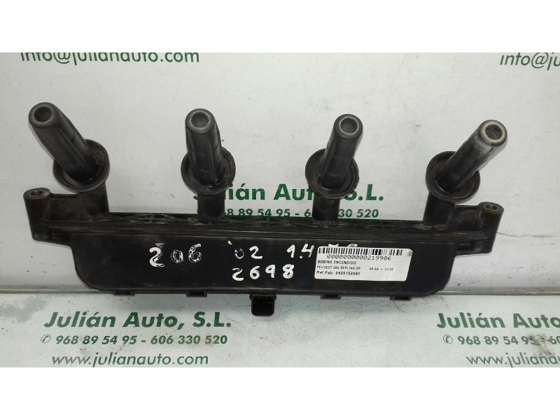 Recambio de bobina encendido para peugeot 206 berlina xr referencia OEM IAM 9628158580  