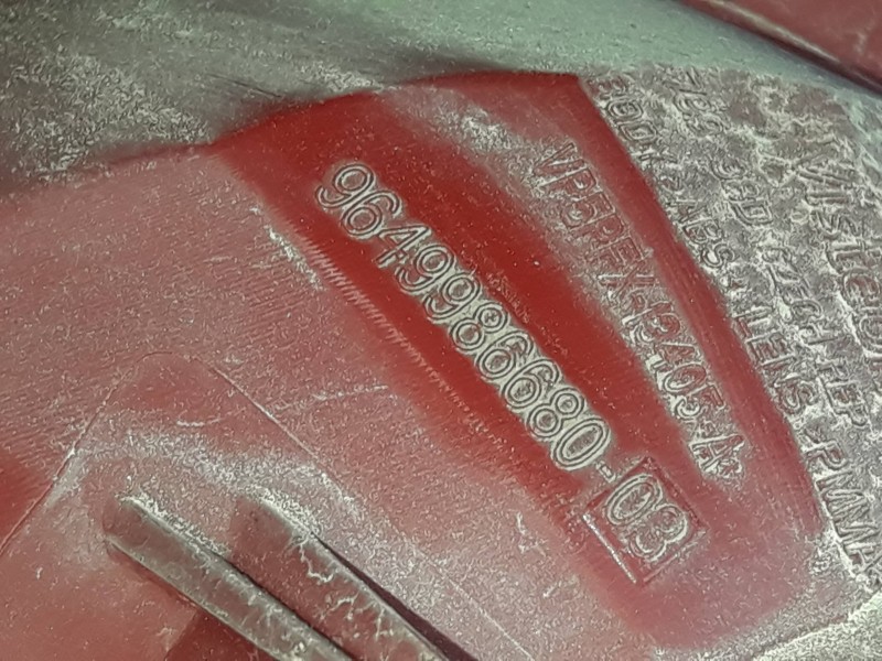 Recambio de piloto trasero izquierdo para peugeot 207 referencia OEM IAM 9649986680  