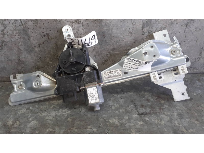 Recambio de elevalunas trasero derecho para peugeot 308 sw referencia OEM IAM 9675463380OR ELECTRICO CON MOTOR
