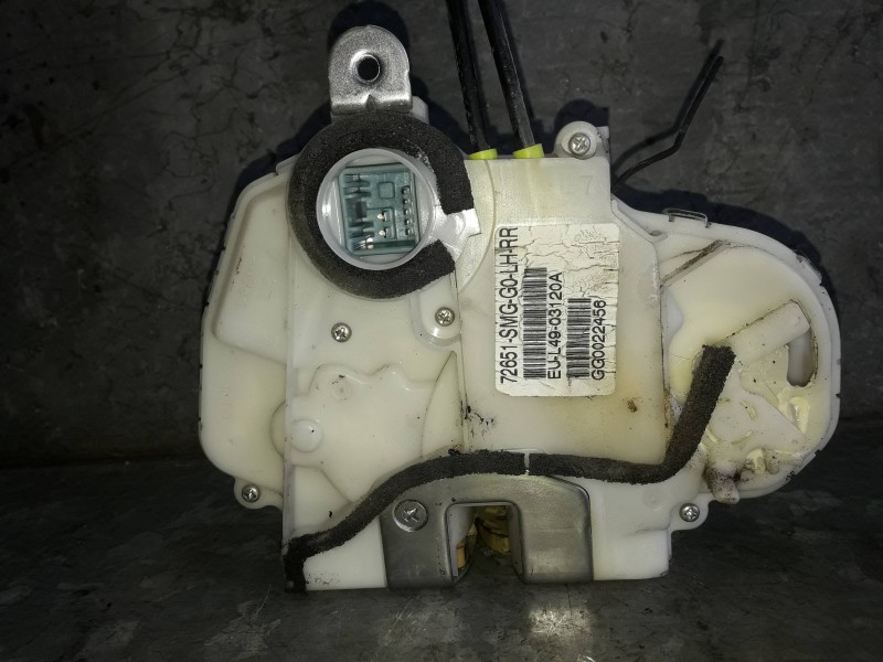 Recambio de cerradura puerta trasera izquierda para honda civic berlina 5 (fk) referencia OEM IAM 72651SMGG0 EUL4903120A GG00224