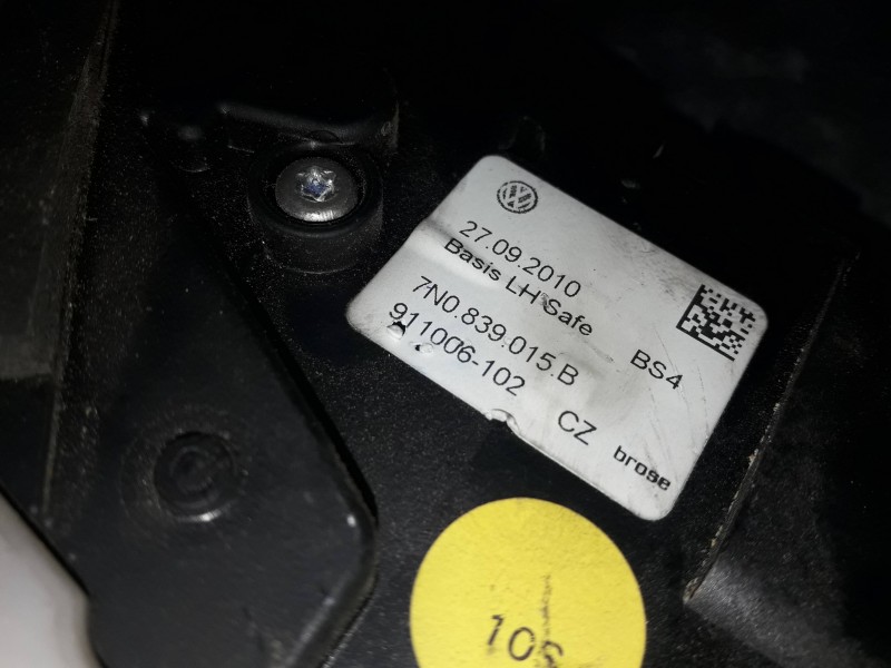 Recambio de cerradura puerta trasera izquierda para volkswagen sharan (7n1) referencia OEM IAM 7N0839015B 911006102 922092103