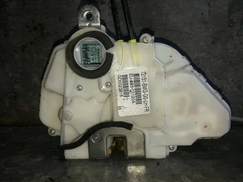 Recambio de cerradura puerta delantera izquierda para honda civic berlina 5 (fk) referencia OEM IAM 72151SMGG0 EUK930210A GD0023