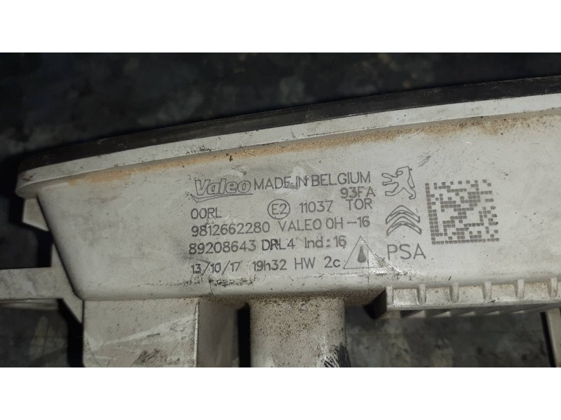 Recambio de piloto delantero derecho para citroen berlingo cuadro referencia OEM IAM 9812662280 89208643 