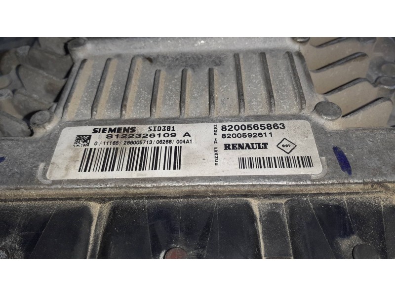 Recambio de centralita motor uce para dacia sandero referencia OEM IAM 8200565863 8200592611 S122326109A