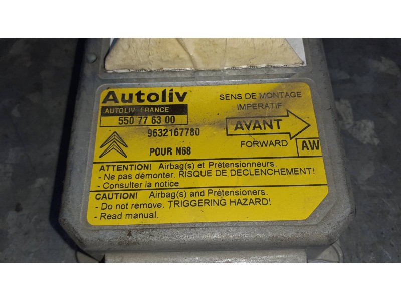 Recambio de centralita airbag para citroen xsara picasso referencia OEM IAM 550776300 9632167780 