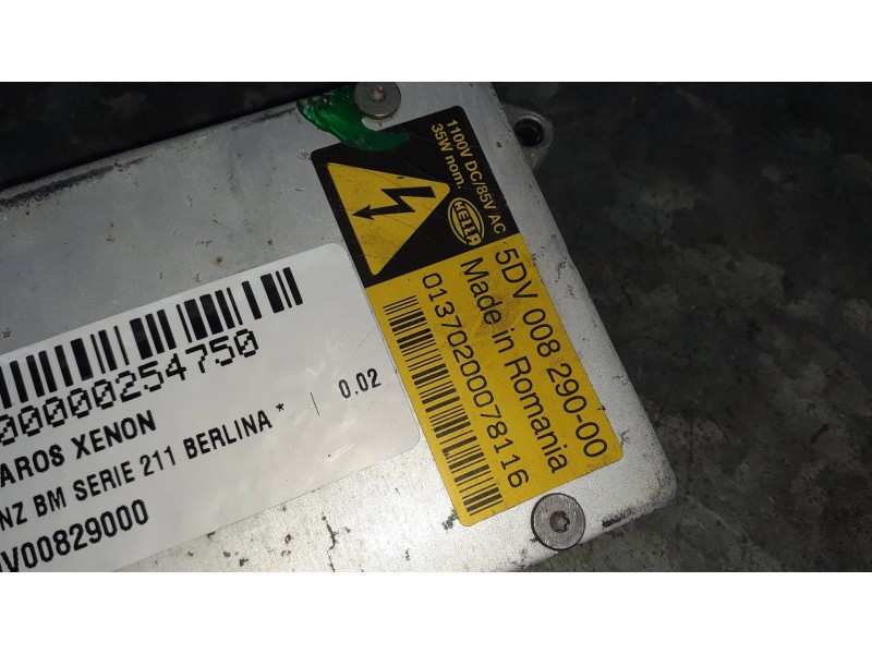 Recambio de centralita faros xenon para mercedes-benz clase e (w211) berlina referencia OEM IAM 5DV00829000 01370200078116  Recambio de centralita faros xenon para mercedes-benz clase e (w211) berlina referencia OEM IAM 5DV00829000 01370200078116