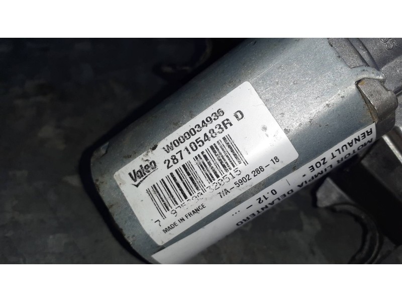 Recambio de motor limpia delantero para renault zoe referencia OEM IAM 287105483R W000028313 W000019185