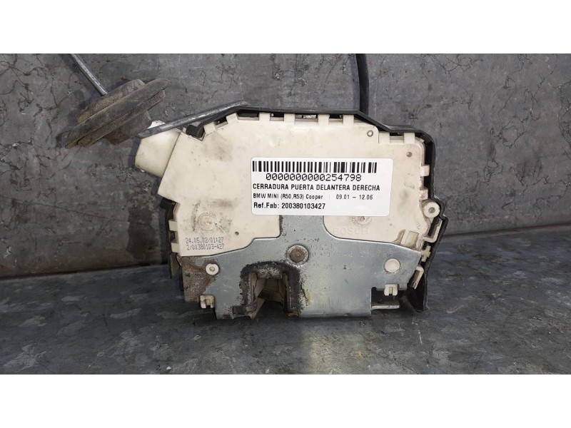 Recambio de cerradura puerta delantera derecha para bmw mini (r50,r53) cooper referencia OEM IAM 200380103427 97840556769 