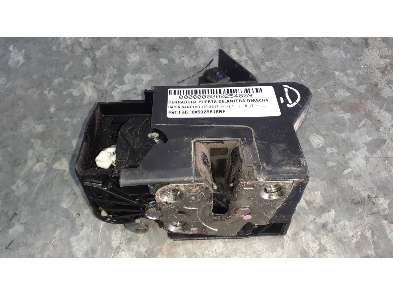 Recambio de cerradura puerta delantera derecha para dacia sandero referencia OEM IAM 805026816RF  