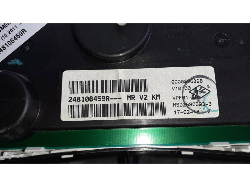 Recambio de cuadro instrumentos para dacia sandero referencia OEM IAM 248106459R 2131255 0000326398