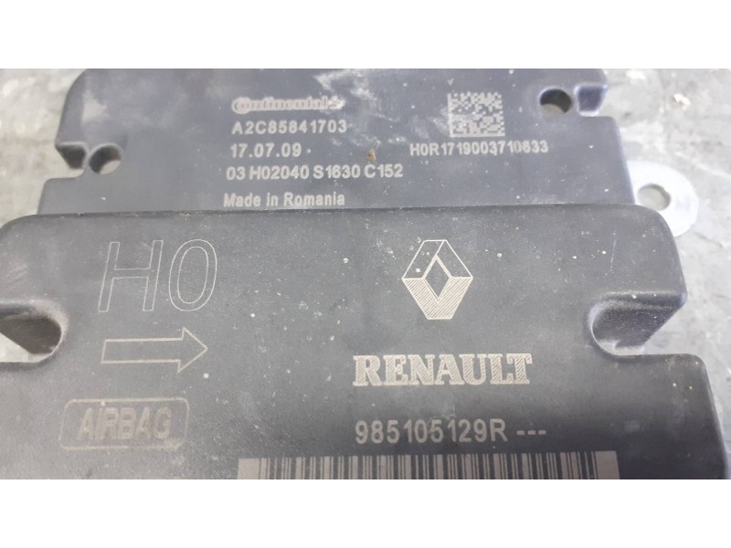 Recambio de centralita airbag para dacia duster ambiance 4x2 referencia OEM IAM 985105129R A2C85841703 