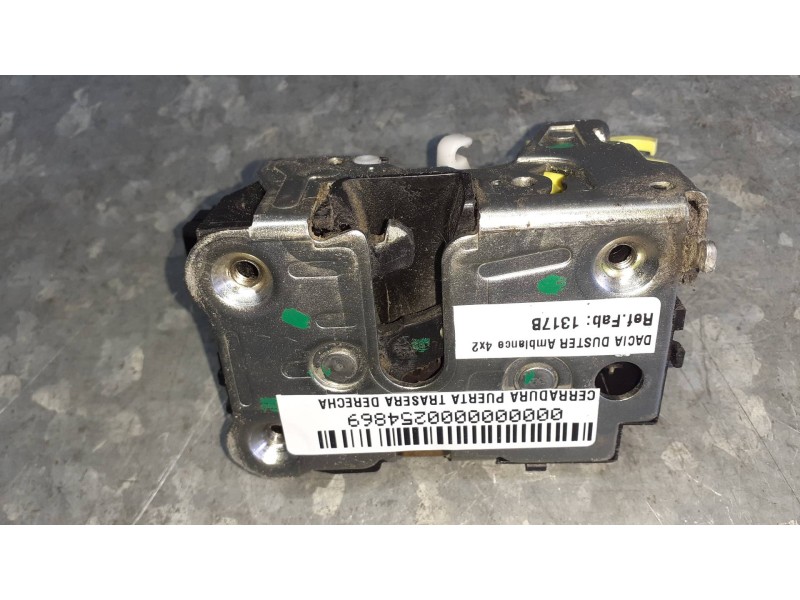 Recambio de cerradura puerta trasera derecha para dacia duster ambiance 4x2 referencia OEM IAM 1317B  