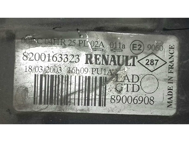 Recambio de faro izquierdo para renault laguna ii (bg0) authentique referencia OEM IAM 8200163323 89006908 XENON