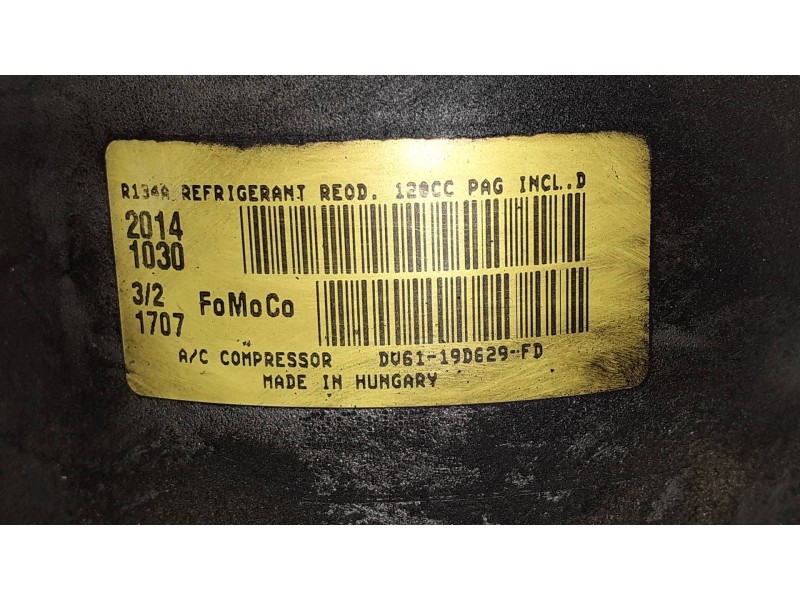 Recambio de compresor aire acondicionado para ford focus lim. business referencia OEM IAM DU6119D629FD 19D629 FOMOCO