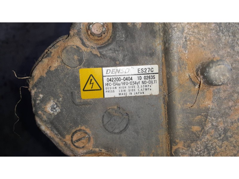 Recambio de compresor aire acondicionado para toyota prius+ referencia OEM IAM 0422000404  DENSO
