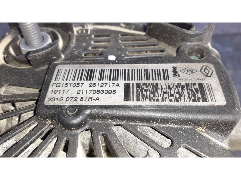 Recambio de alternador para dacia duster ambiance 4x2 referencia OEM IAM 2612717A 19117 2117063095