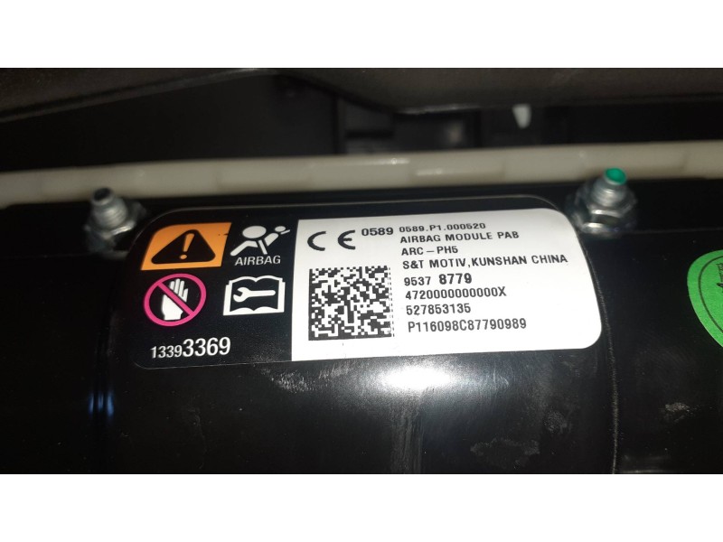 Recambio de kit airbag para opel mokka referencia OEM IAM 1347808 498997212 527853135