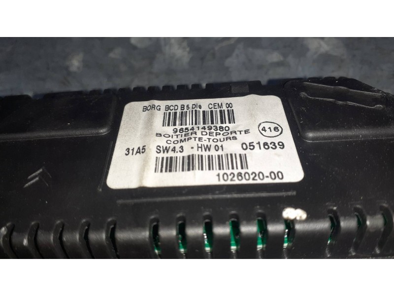 Recambio de pantalla multifuncion para citroen c4 berlina referencia OEM IAM 9654149380 102602000 