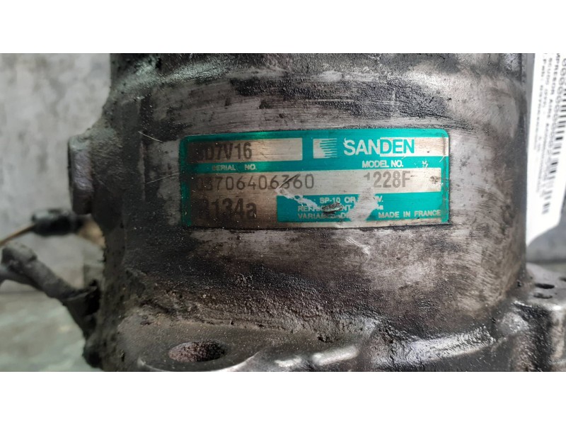 Recambio de compresor aire acondicionado para fiat scudo (222) referencia OEM IAM 03706406360 SD7V16 