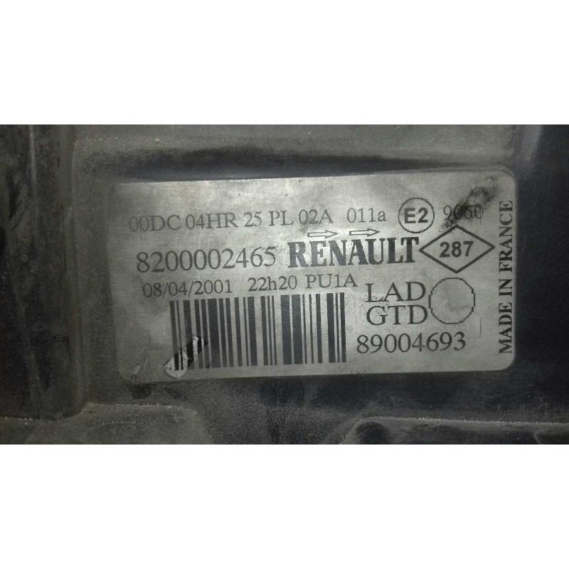 Recambio de faro izquierdo para renault laguna ii grandtour (kg0) dynamique confort referencia OEM IAM 8200002465 89004693 XENON Recambio de faro izquierdo para renault laguna ii grandtour (kg0) dynamique confort referencia OEM IAM 8200002465 89004693 XENON