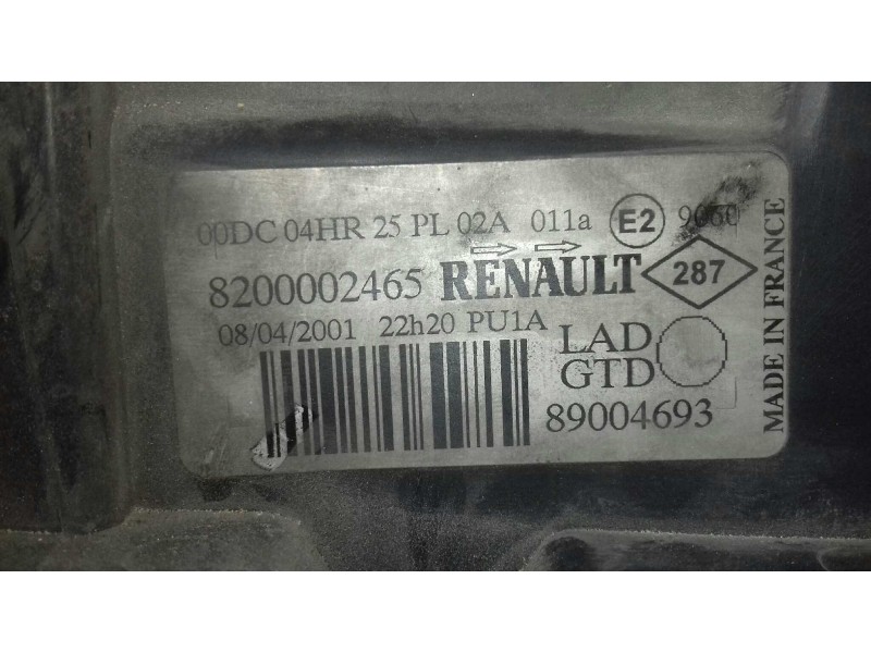 Recambio de faro izquierdo para renault laguna ii grandtour (kg0) dynamique confort referencia OEM IAM 8200002465 89004693 XENON Recambio de faro izquierdo para renault laguna ii grandtour (kg0) dynamique confort referencia OEM IAM 8200002465 89004693 XENON