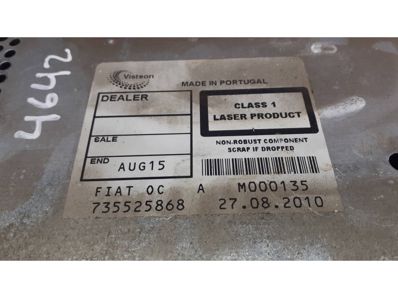 Recambio de sistema audio / radio cd para fiat bravo (198) referencia OEM IAM 735525868  