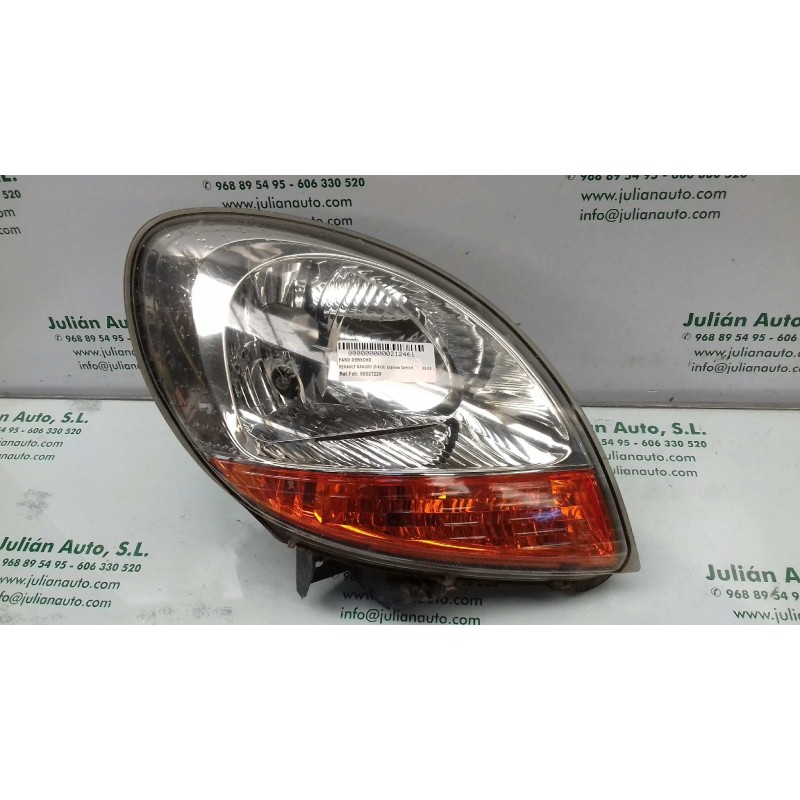 Recambio de faro derecho para renault kangoo (f/kc0) express confort referencia OEM IAM 89027229  