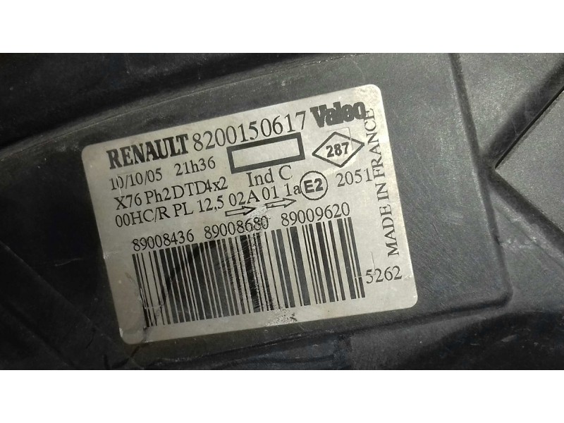 Recambio de faro derecho para renault kangoo (f/kc0) express confort referencia OEM IAM 89027229   Recambio de faro derecho para renault kangoo (f/kc0) express confort referencia OEM IAM 89027229