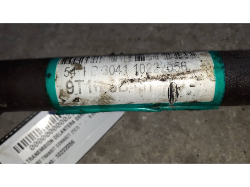 Recambio de transmision delantera derecha para ford transit connect (tc7) referencia OEM IAM 10222056 9T168B437 